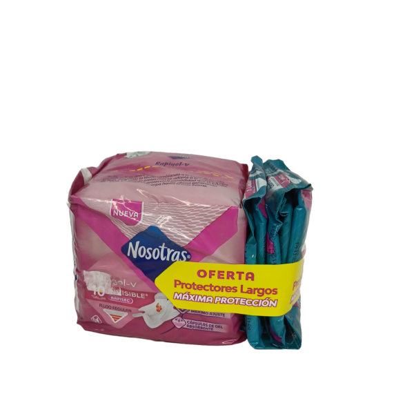 Toallas Higienicas Nosotras Rapigel 10 unid