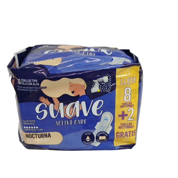 Toallas Higienicas  Suave Nocturna 10 unid