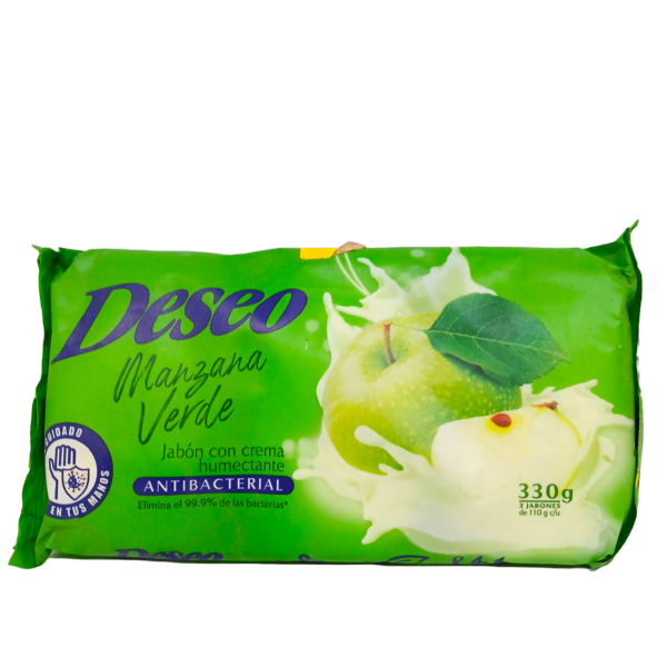 Jabón Deseo Manzana Verde 330 g x3 unidades