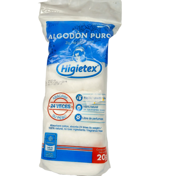 Algodón Puro Higietex 20g