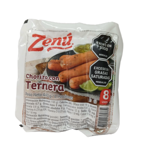 Chorizo con Ternera Zenú 8 unid