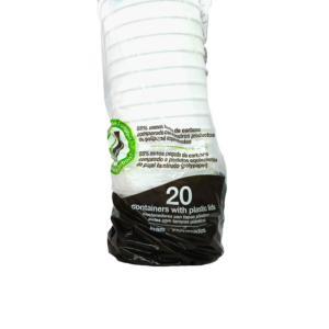 Contenedores con tapa plastica 20 unid