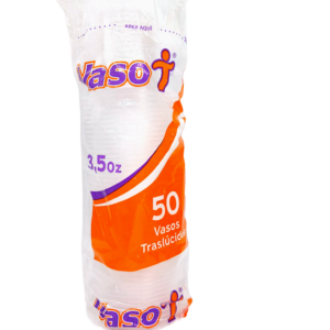 Vaso Plastico 3,5 oz 50 unid